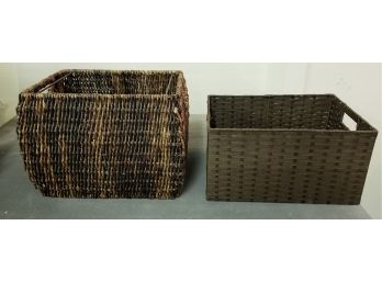 Two Woven Baskets