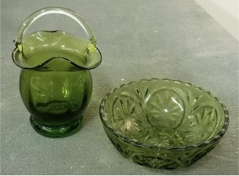 Olive Green Glass