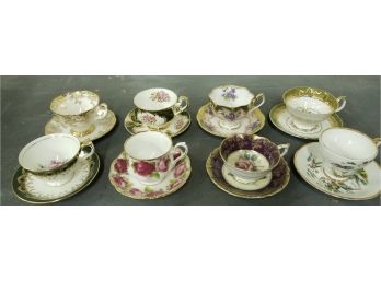 Miscellaneous Teacup Set Of Eight-lot Two