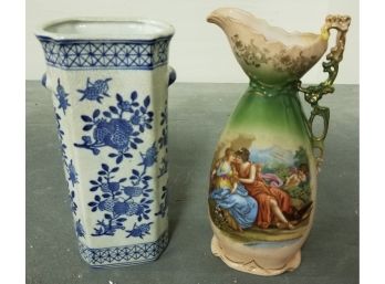 Vase And Pitcher Lot