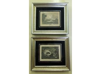 Two Vintage Framed Prints , Pencil Signed