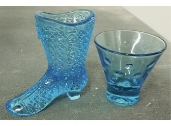 Blue Depression Glass