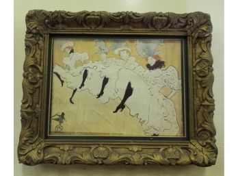 Can-can Girls Framed Lautrec  Print