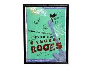 Original 2006 Autographed Deathcab By Cutie Band Concert Poster
