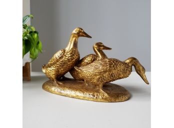 Made In Italy. Large 14 Inch Italian Ceramic Ducks