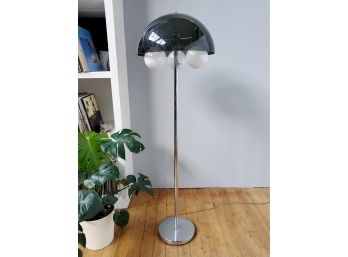 Original C 1970 Smoked Lucite Mushroom Floor Lamp