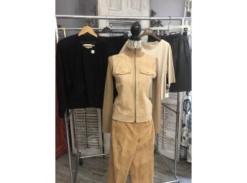 Great Lot Of Suede And Leather Clothing Pieces