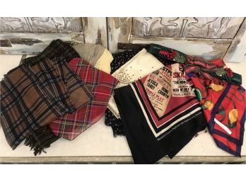 Unique Scarf Lot With Prints