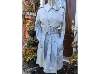 Elegant ECCOCI Light Gray Nylon Trench Coat