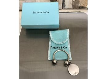 Like New TIFFANY & Co. Sterling Silver Engravable Key Ring