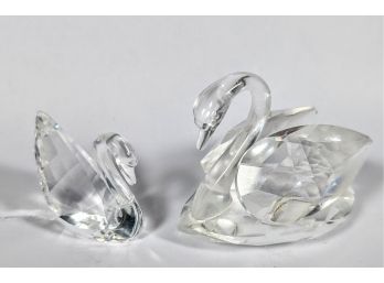 Swarovski Crystal Minis The Classic Swans Large And Small