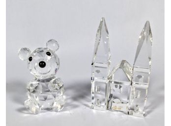 Swarovski Crystal Minis The Teddy Bear And The Castle