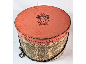 Extraordinary Antique Hat Box By Peck And Peck