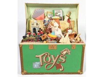Vintage Toy Chest Music Box 7x4x8'