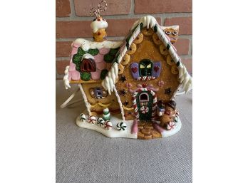 Porcelain Lighted Gingerbread House