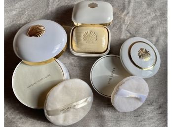 Vintage Estee Lauder White Linen Set