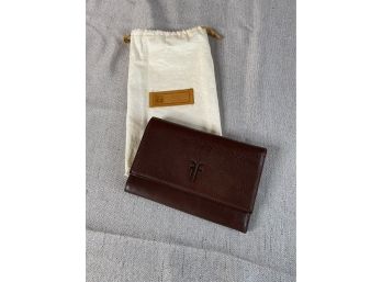 Frye Leather Trifold Wallet With Pouch