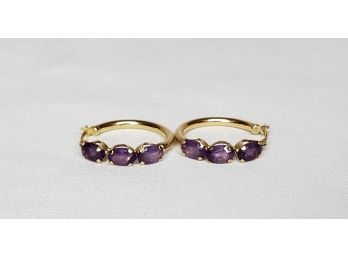 Vintage Amethyst Earrings