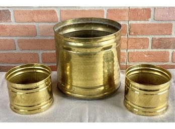 Brass Cache Pots