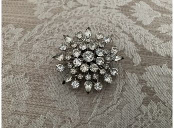 Vintage Sparkling Rhinestone Pin - Lot #7