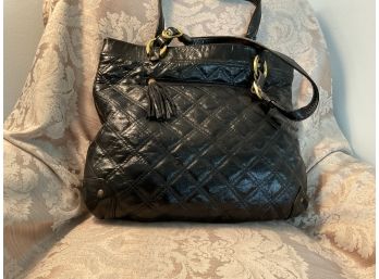 Joan Rivers Double Handled Quilted Hand Bag