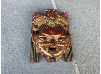 Impressive Carved Wooden Face Mask