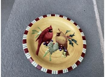 Lenox 'winter Greetings Everyday' Cardinal Plate