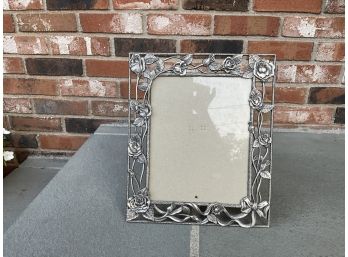 Contemporary Antiqued Silver Frame