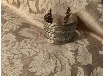 Silvered 17 Row Cuff - Lot #41