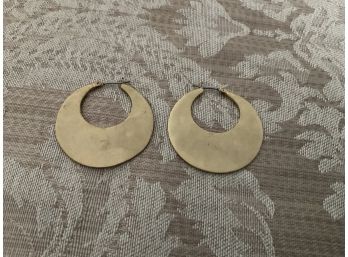 Sophisticated RLL (Ralph Lauren) Gold Tone Earrings - Lot #5