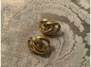 Napier Gold Tone Earrings - Lot #15