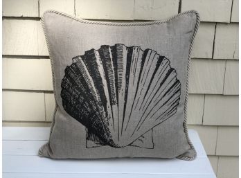 Scallop Shell Ox Bow Décor BRAND NEW Pillow