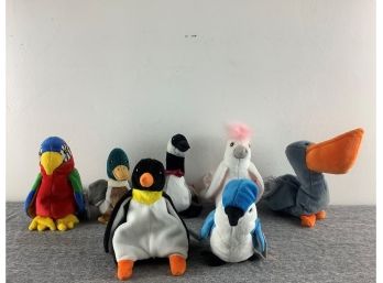 Lot Of 7 Ty Beanie Babies Birds