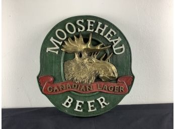 Plastic Moosehead Canadian Lager Wall Plaque