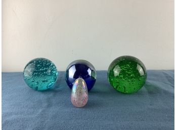 Lot Of 4 Paper Weights