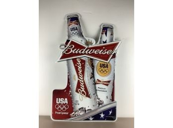 Budweiser Metal Advertising Sign