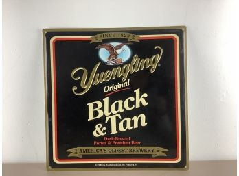 Yuengling Original Black And Tan Metal Advertising Sign