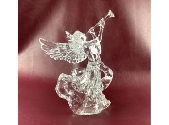 Acrylic Angel Playing A Horn Christmas Tree Topper