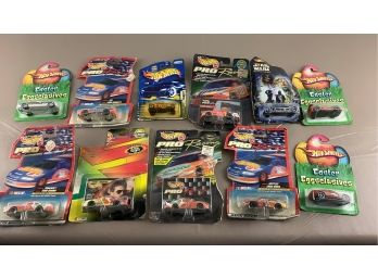 Lot Of 11 Hot Wheels Cars In Packages