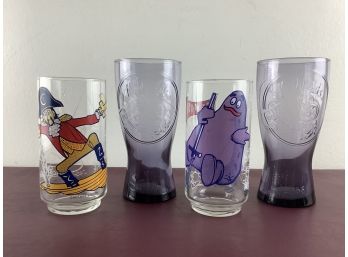 4 Vintage McDonald's Glasses