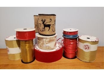 Grouping Of Holiday Ribbon