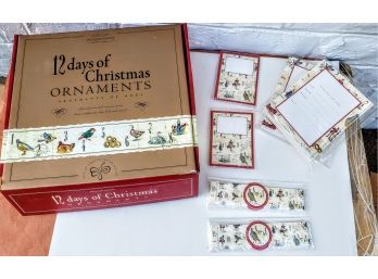 Williams Sonoma 12 Days Of Christmas Ornaments, Invitations And Placecards