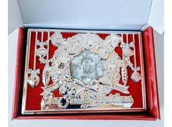 Lenox Christmas, Silver Plated, Picture Frame Book 'Our Family Christmas'