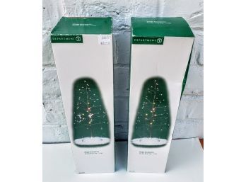 Department 56 Village Accessories, 2 Christmas Trees