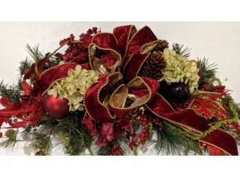 Exquisite Custom-Made Decorative Wreath For Mantle Or Fireplace