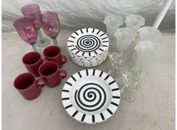 Mixed Glassware And Dishes