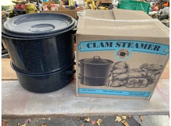 Granite Ware 2 Tier Clam Steamer Pot