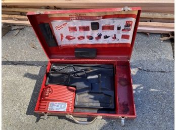 Milwaukee Cordless Tools Metal Case And Charger ONLY