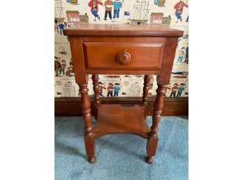 Single Drawer Tiered Vintage Nightstand