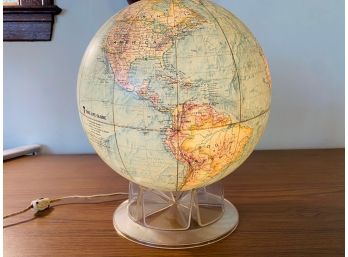 Vintage Time Life Illuminated Globe